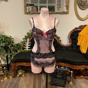Vintage rare Victoria's Secret Maid Lingerie sexy little thing Lace Size 34D